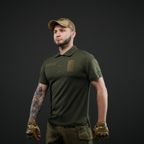 Тактична футболка поло олива Military (44р)