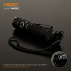 Портативний світлодіодний ліхтарик VIDEX VLF-A105Z 1200Lm 5000K
