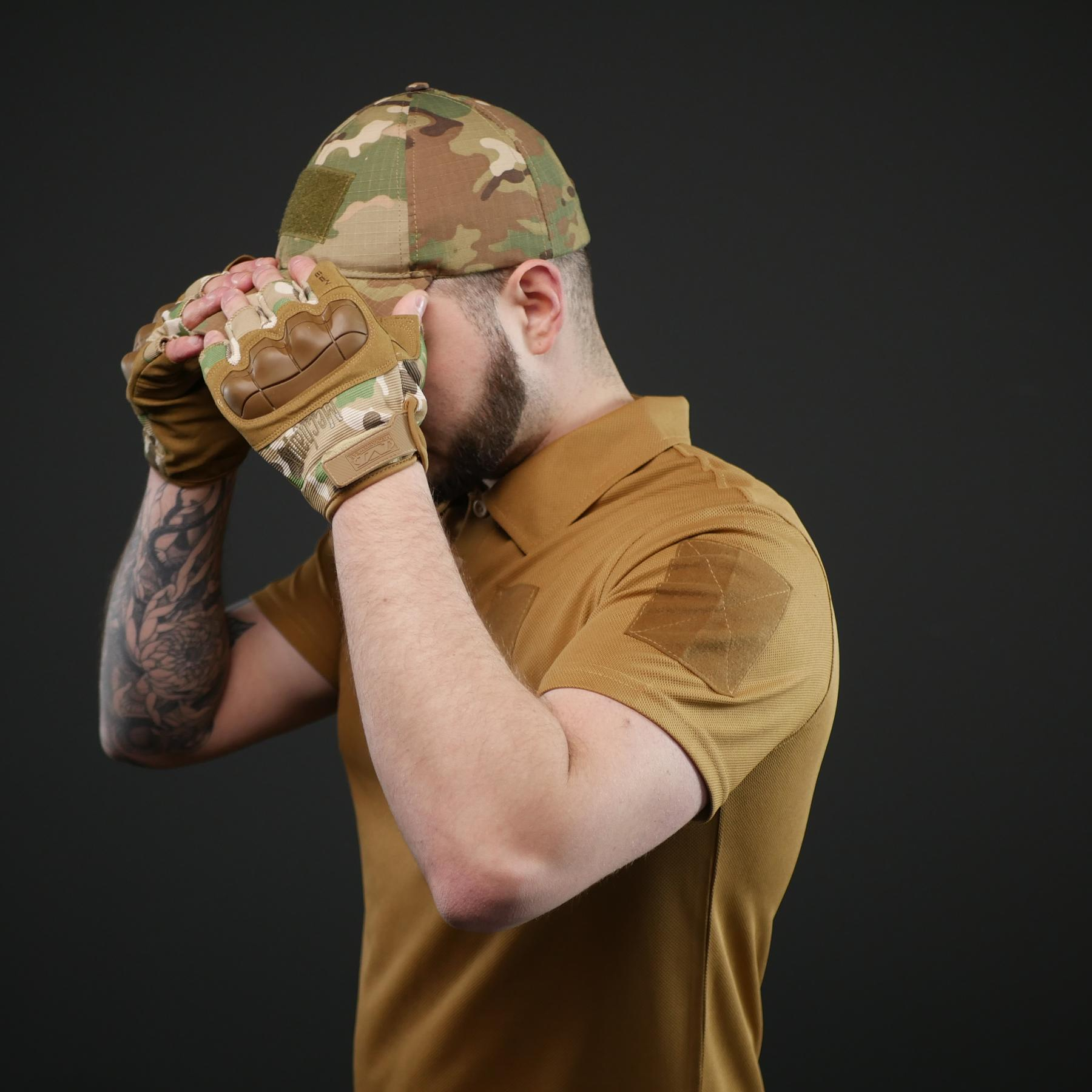 Тактична футблока поло койот Military (46р)