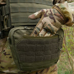 Сумка-напашник XL з балістичним пакетом 1 клас захисту Kiborg GU Сordura Khaki