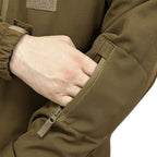 Куртка Windproof Softshell вітрозахисна (койот), водостійка, фліс 320 г/м²