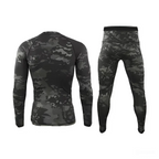 Термобілизна чорний мультикам ESDY Tactical Thermal