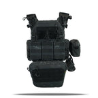 Комплект плитоноска Kiborg GU Gen.2 + 6 підсумків Чорний Мультикам