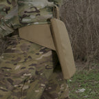 Каремат-сидушка Kiborg з балістичним пакетом 1 клас захисту Militex 20mm Cordura Coyote