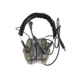 Тактичні навушники EARMOR M32 з універсальним кріпленням Олива