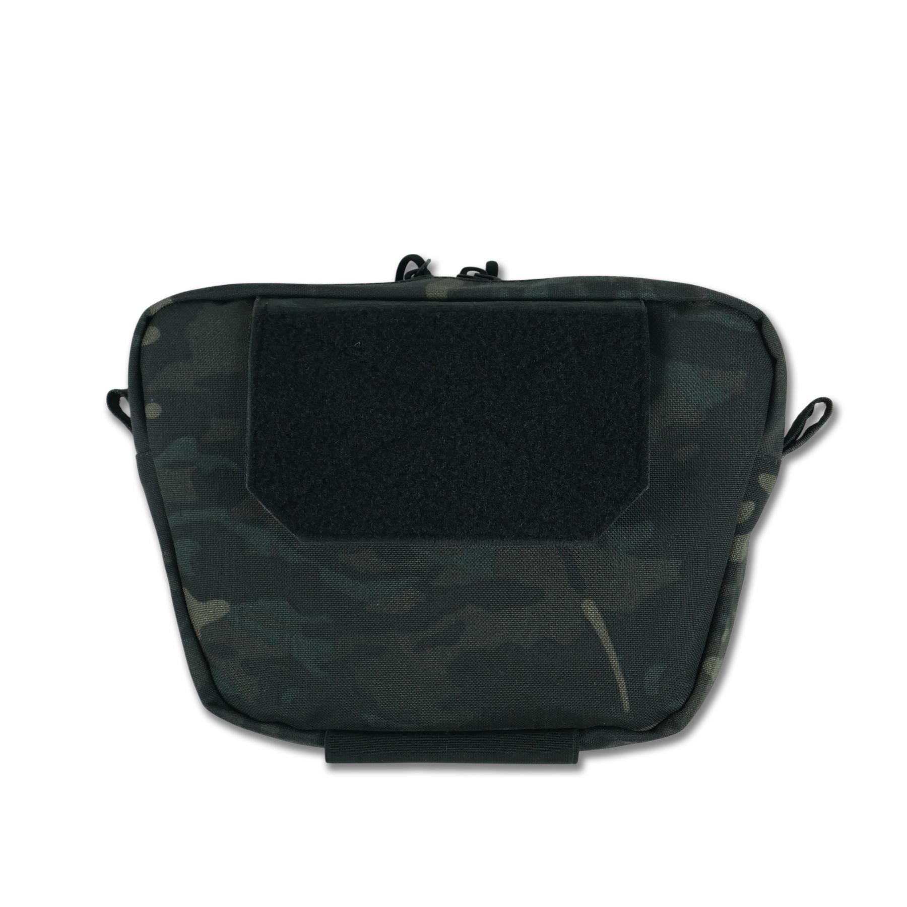 Сумка-напашник M Kiborg з балістичним пакетом 2 клас захисту PE Militex GU Сordura Black Multicam