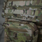 Комплект сумка-напашник M Мультикам + балістичним захистом 2 класу Cordura original USA Militex
