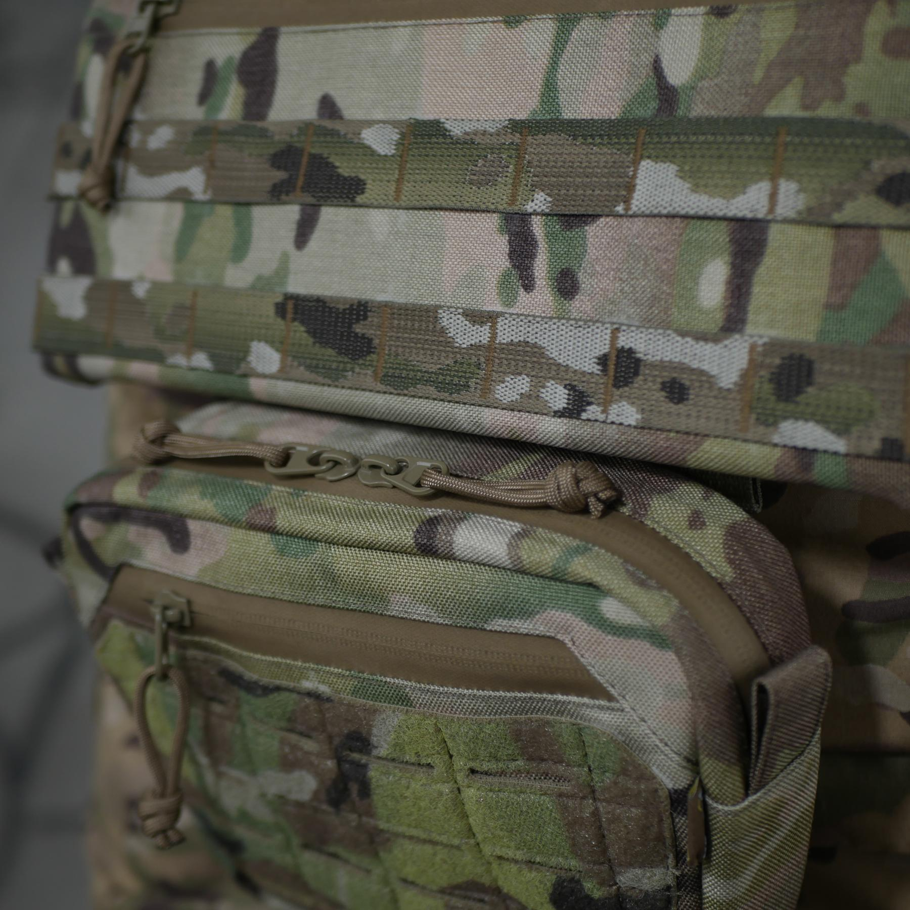 Комплект сумка-напашник M Мультикам + балістичним захистом 2 класу Cordura original USA Militex
