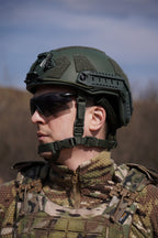 Кевларовий балістичний шолом FAST GEN III Kevlar Olive з кріпленням NVG та рейками