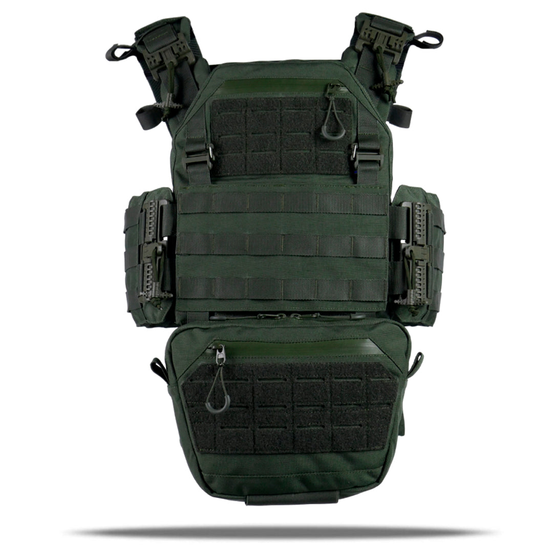 Комплект плитоноска Kiborg Gen.2 + 2 підсумки з балістичним захистом 2 класу — Хакі