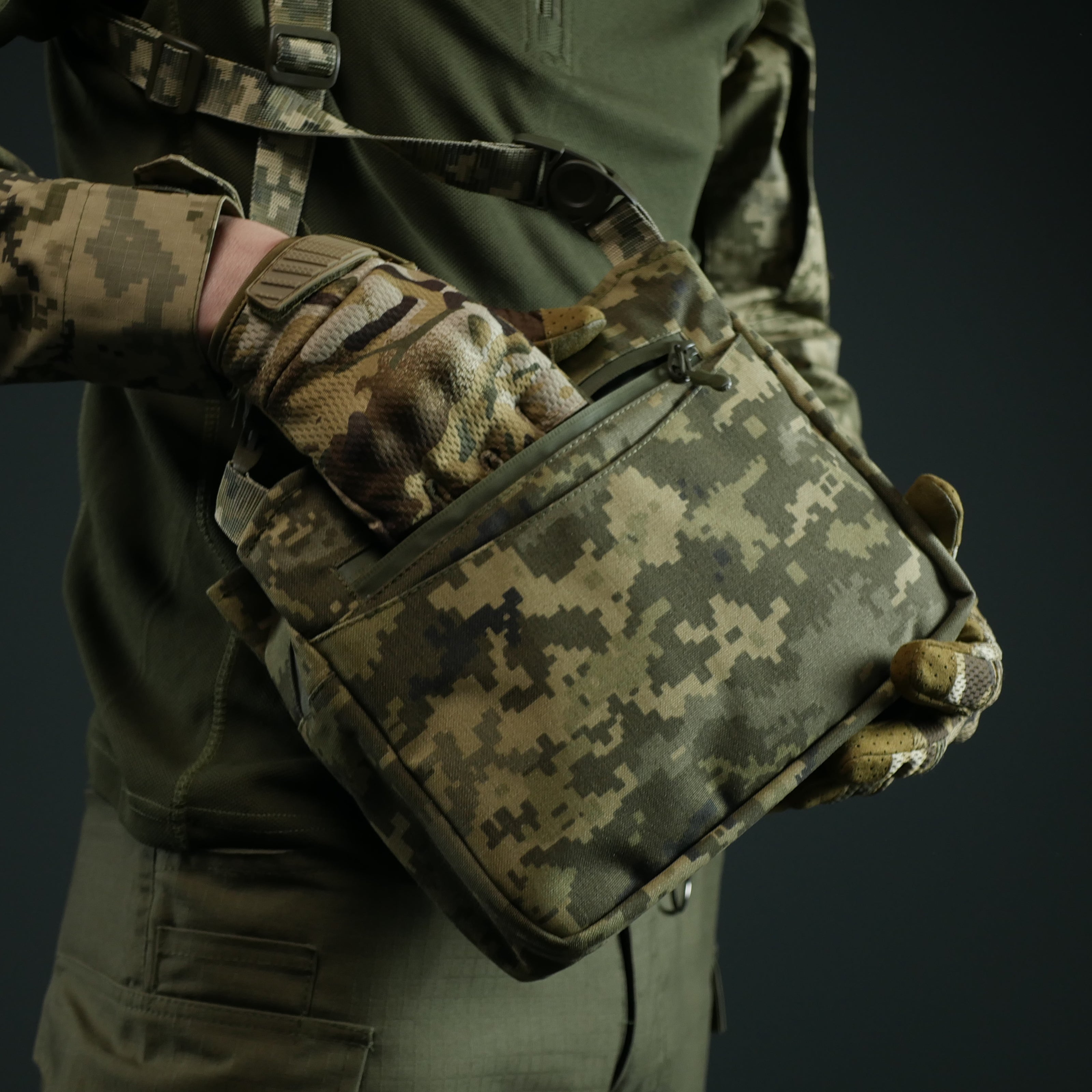 Смарт-сумка через плече Kiborg Tactic city bag Мультикам