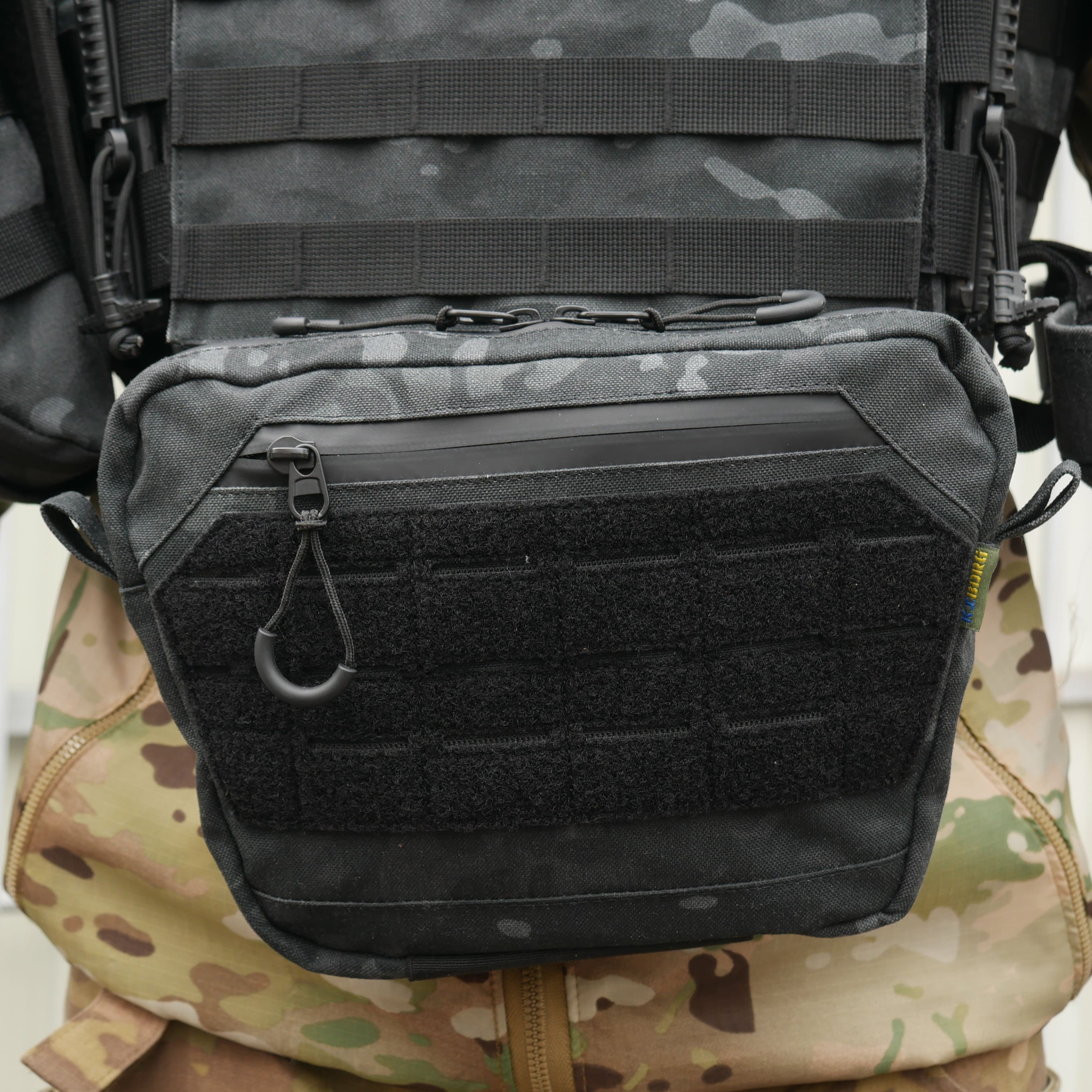 Сумка-напашник XL з балістичним пакетом 1 клас захисту Kiborg GU Сordura Dark Multicam
