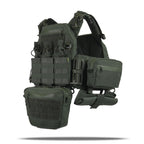 Комплект плитоноска Kiborg GU Gen.2 + 6 підсумків Хакі
