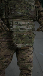 Сумка-напашник XL Militex Cordura original USA Мультикам з NIR-просоченням