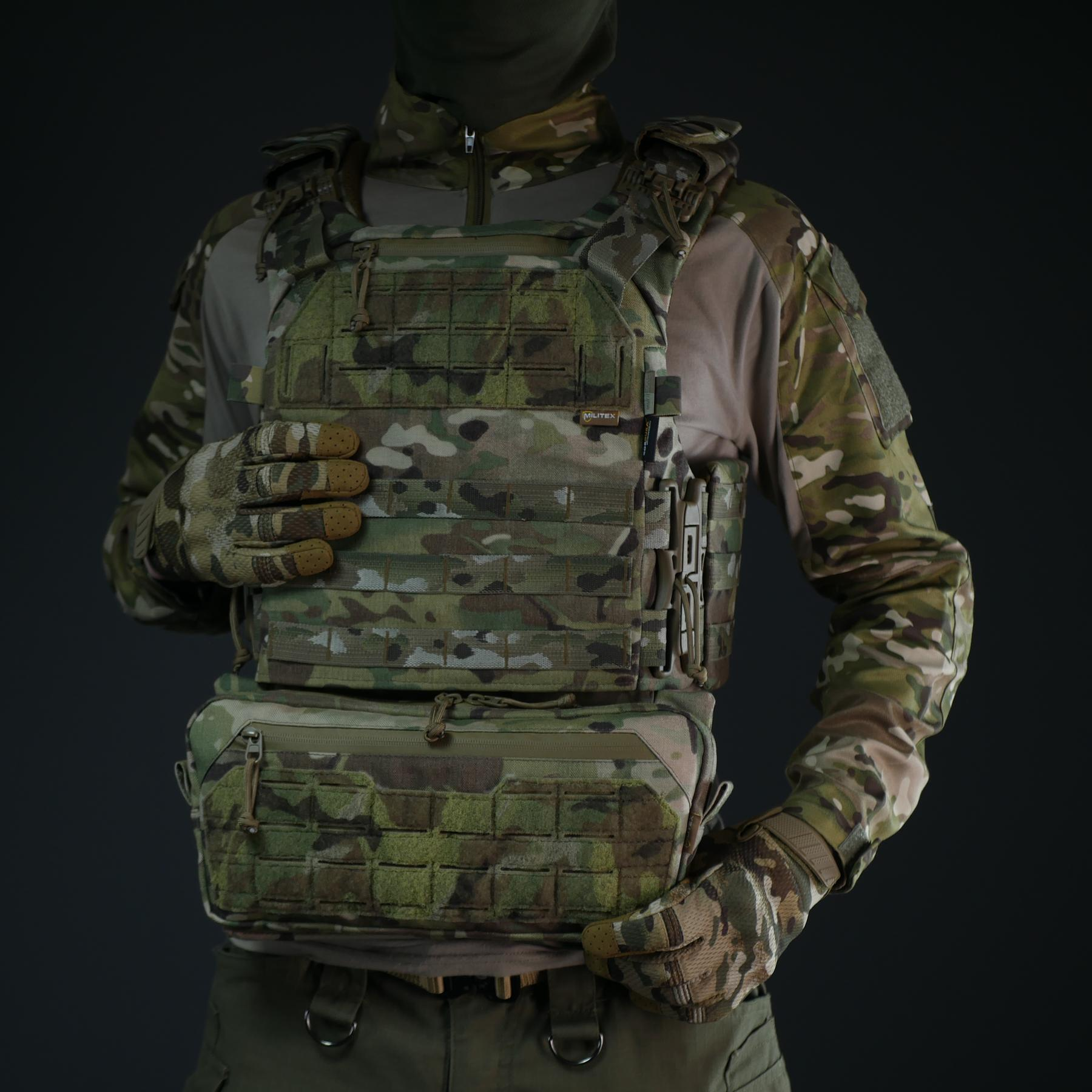 Підсумок під захист живота Militex Мультикам з Cordura original USA (M) з балістичним захистом 1 класу