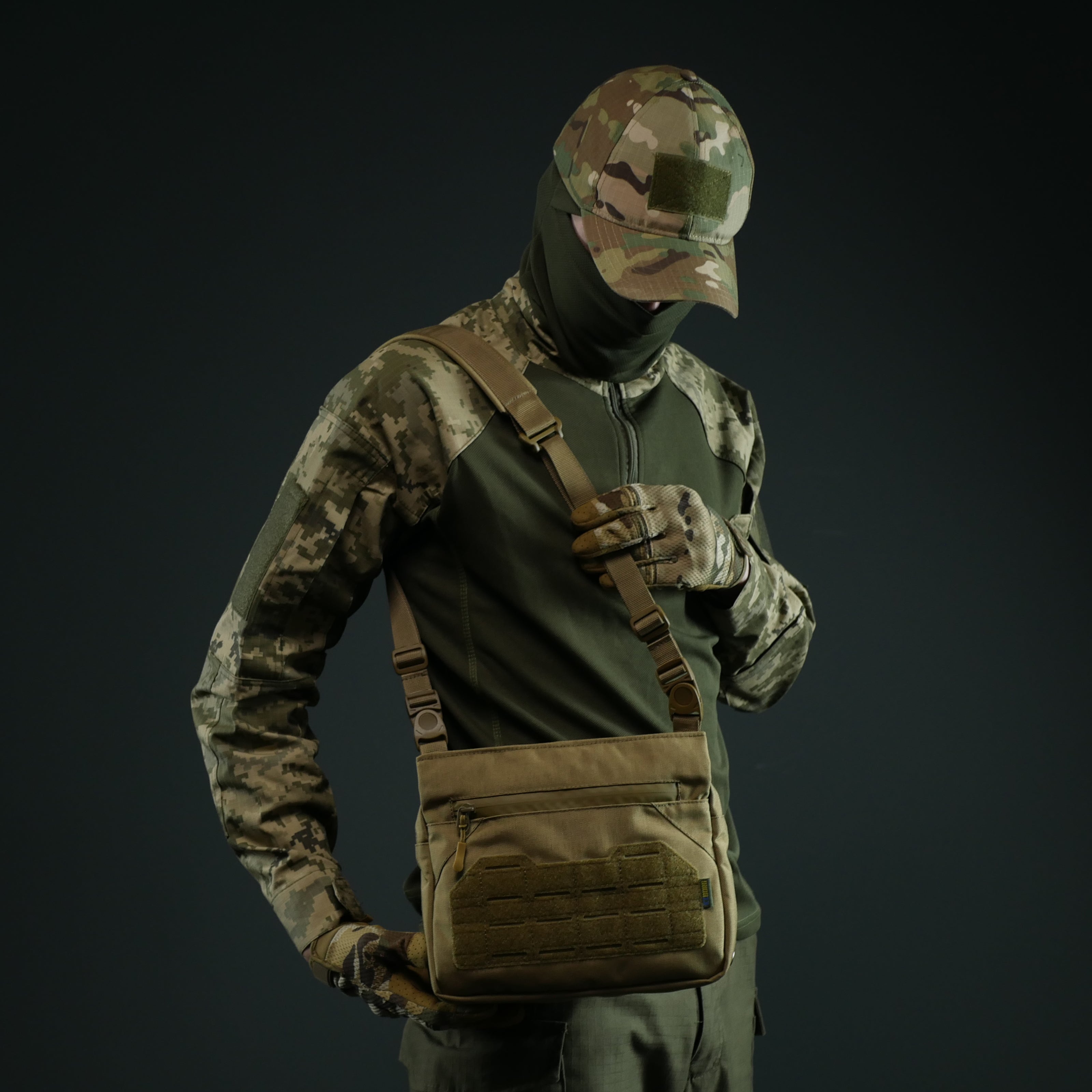 Смарт-сумка через плече Kiborg Tactic city bag Мультикам