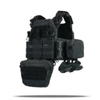 Комплект плитоноска Kiborg GU Gen.2 + 6 підсумків Чорний Мультикам