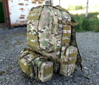 Тактичний рюкзак Molle Assault 55л + (3 органайзери) Мультикам
