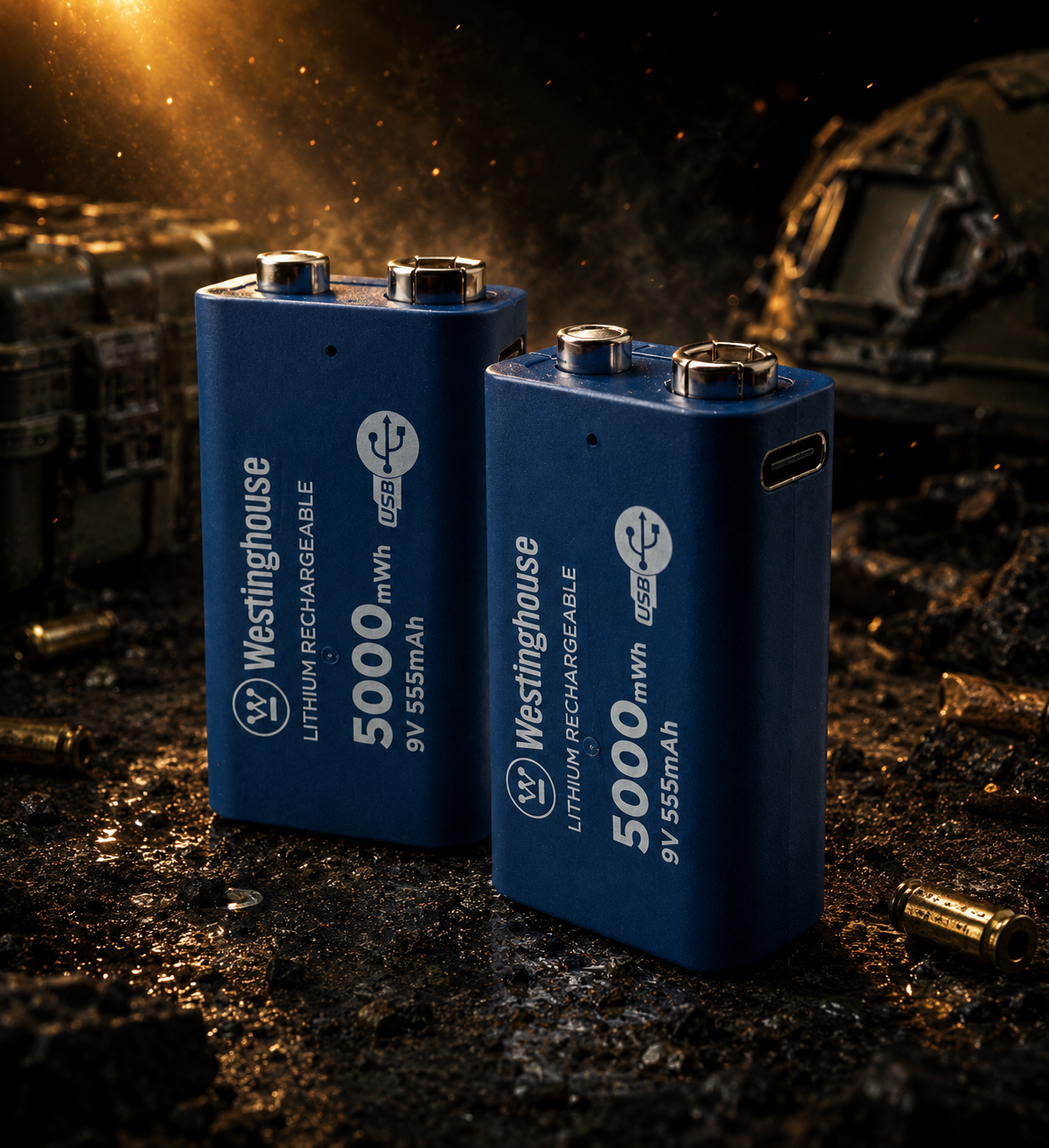 Літієвий акумулятор Крона 9 вольт Westinghouse 5000mWh (Type-C charging)