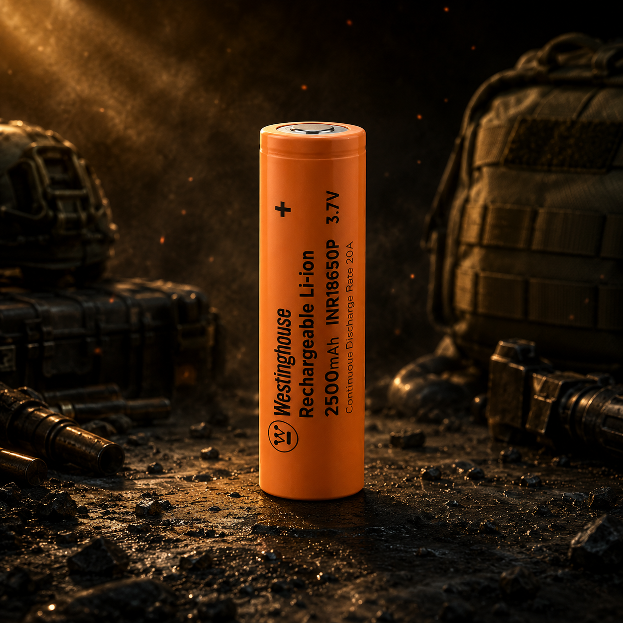 Акумулятор Westinghouse ICR18650 2500 mAh 3.7V Li-ion Flat Top без захисту