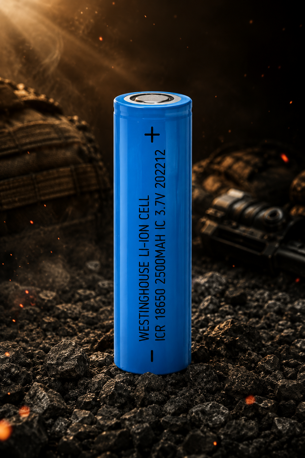 Акумулятор Westinghouse ICR18650F 2500 mAh 3.7V Li-ion Flat Top без захисту