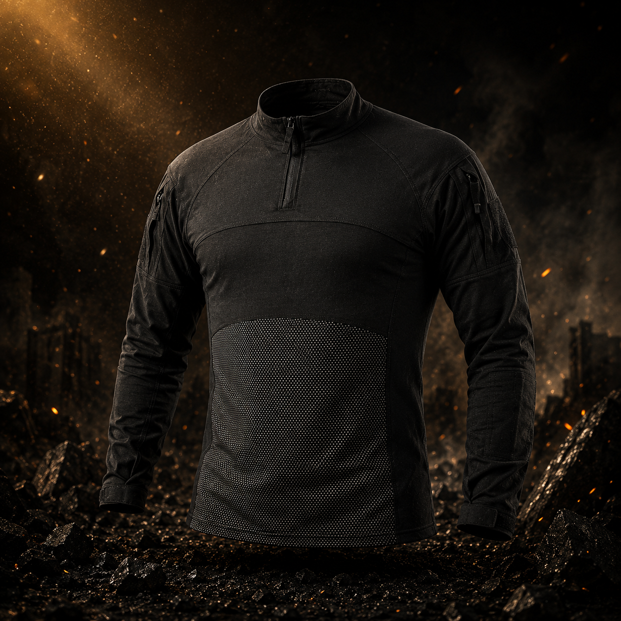 Бойова сорочка Tactical Series Long Sleeve з довгим рукавом та кишенями на плечах