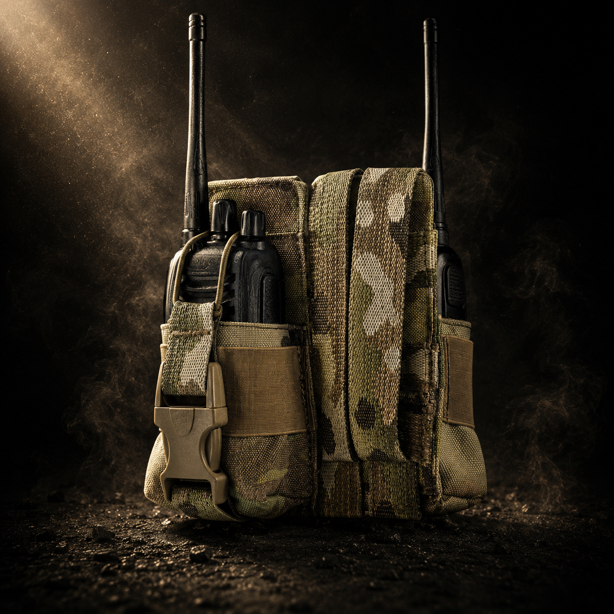 Посилений підсумок під рацію Militex Cordura original USA Мультикам з NIR-просоченням