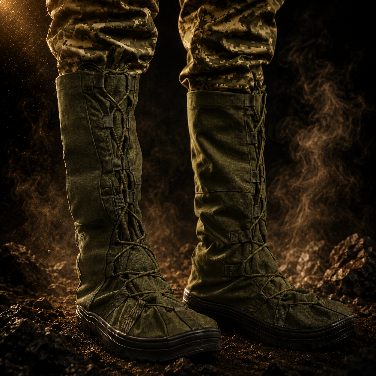 Бахіли тактичні водозахисні на взуття олива M (39-42)