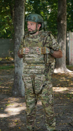 Бронежилет Militex Modular X-1 з балістичним пакетом (2 клас) | Multicam | Cordura USA | Розмір M