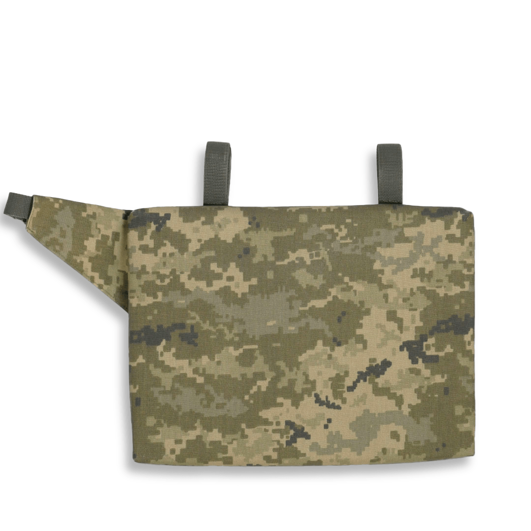 Каремат-сидушка Kiborg з балістичним пакетом 1 клас захисту Militex 20mm Cordura Pixel