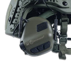 Тактичні навушники EARMOR M32Н Olive з кріпленням