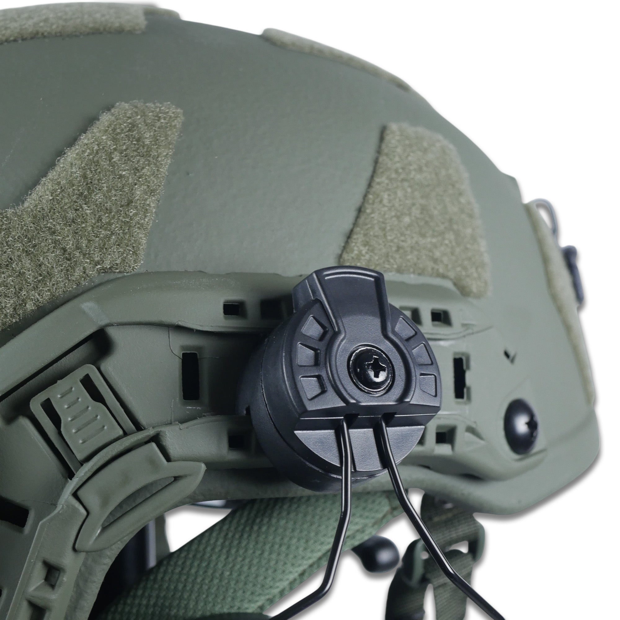 Тактичні навушники EARMOR M32Н Olive з кріпленням