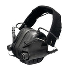 Тактичні навушники EARMOR M31 Black з універсальним кріпленням