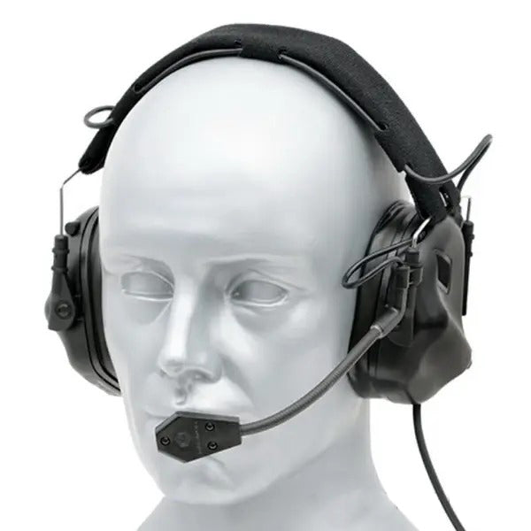 Тактичні навушники EARMOR M32 з універсальним кріпленням Чорні