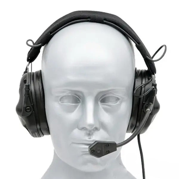 Тактичні навушники EARMOR M32 з універсальним кріпленням Чорні