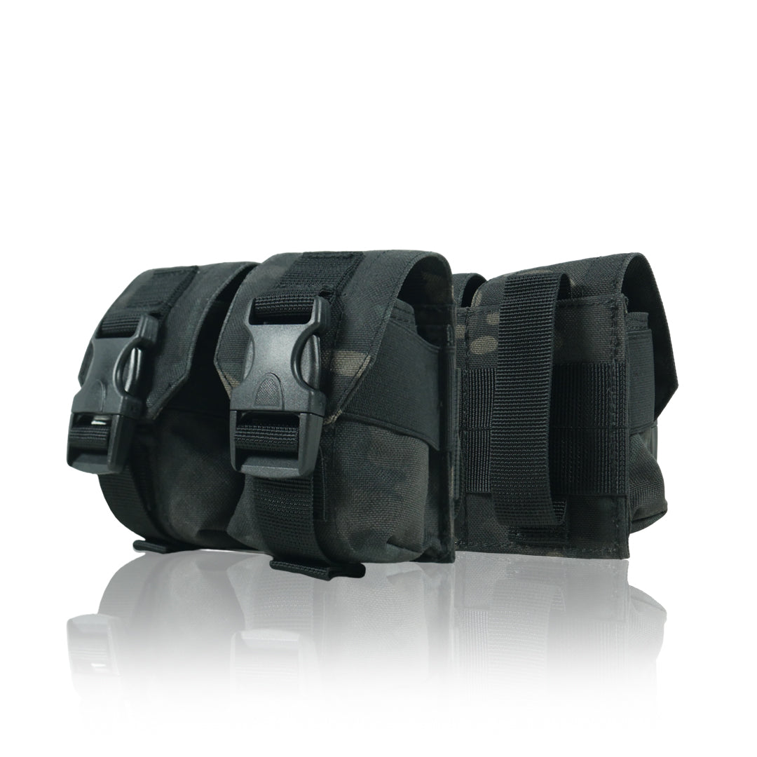 Підсумок під 2 гранати Kiborg GU Double Mag Pouch (Чорний мультикам)