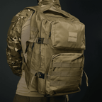 Рюкзак тактичний 30 л з системою MOLLE койот (виробництво Україна)