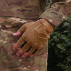 Безпалі Рукавиці койот з гумовим демпфером Mechanix