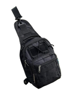 Сумка через плече — Чорна з MOLLE-системою