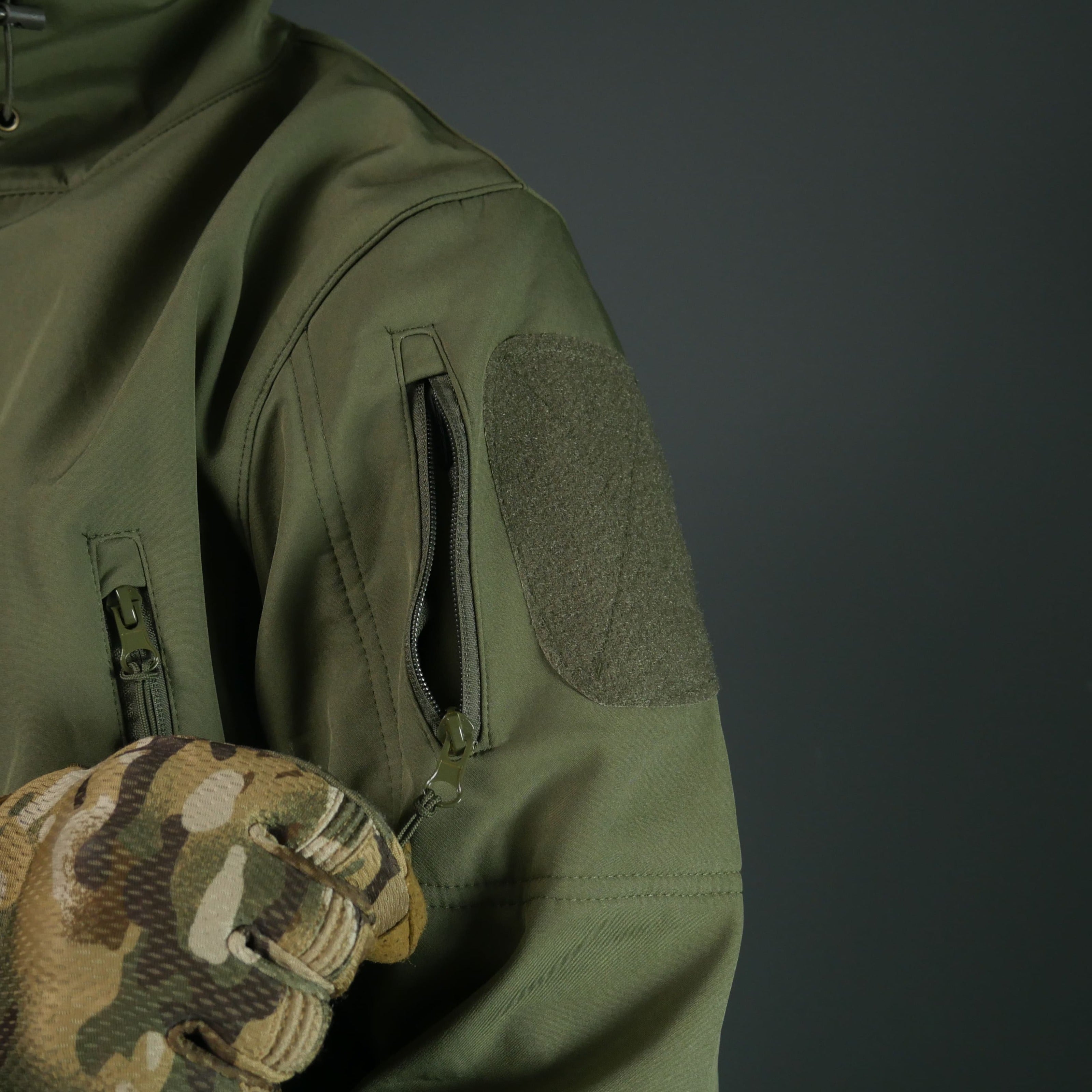 Тактичний демісезонний костюм Softshell Олива