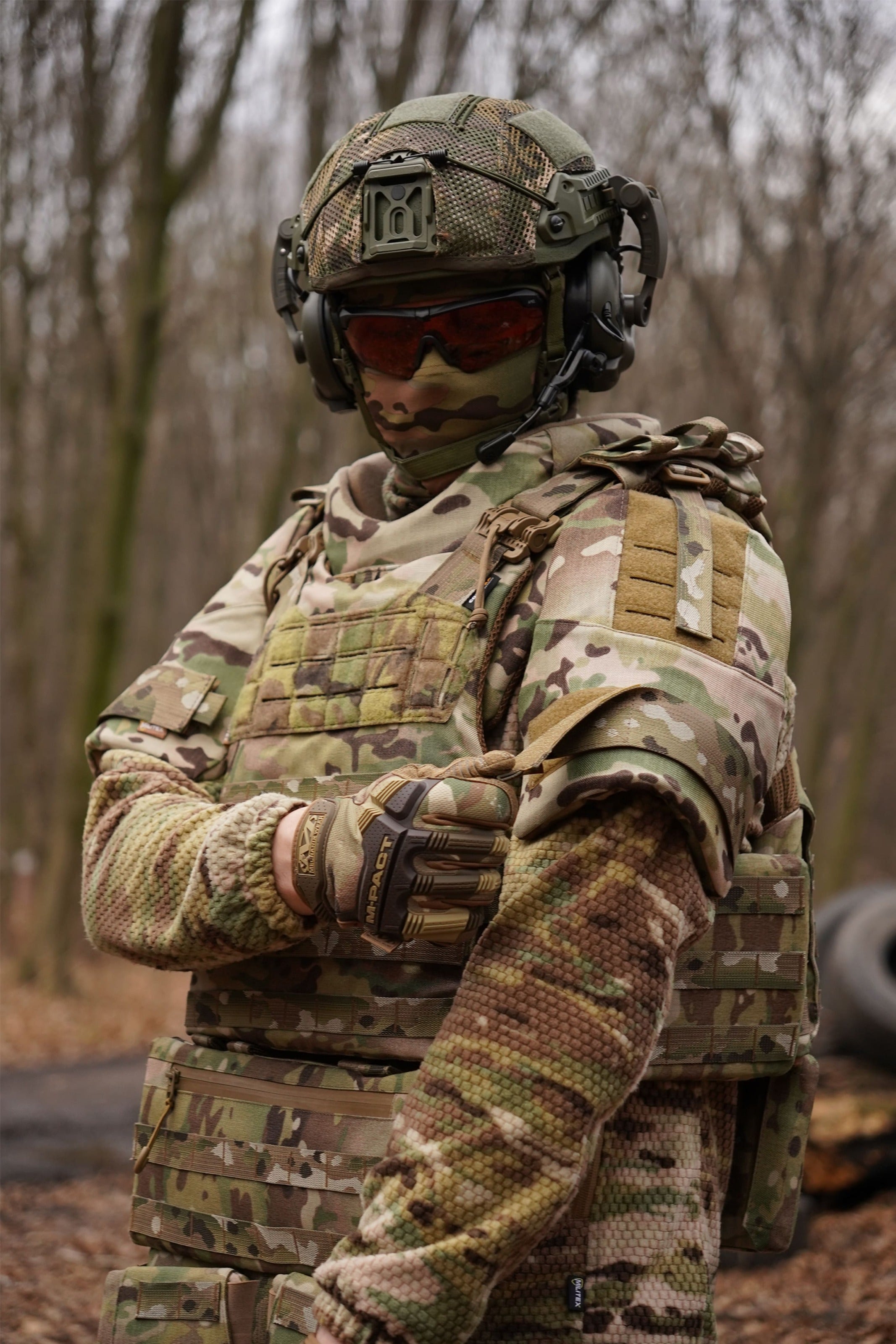 Захист плечей з балістичним захистом 2 клас Militex cordura USA Мультикам