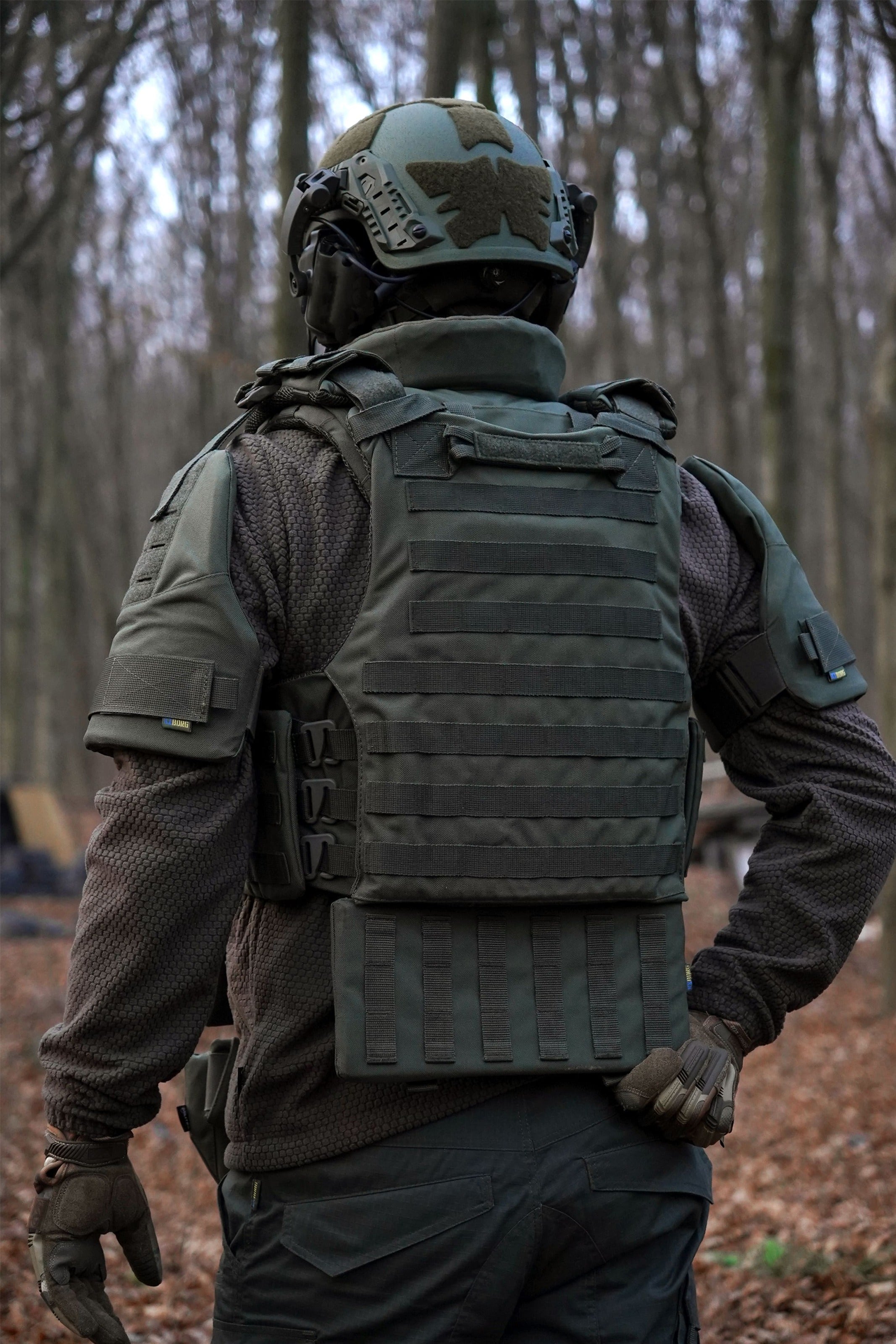 Захист шиї mod. 1 Kiborg з балістичним захистом 2 клас Militex Хакі